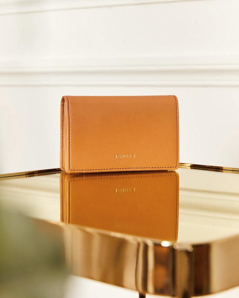 Ashoka Paris apple leather vegan wallets