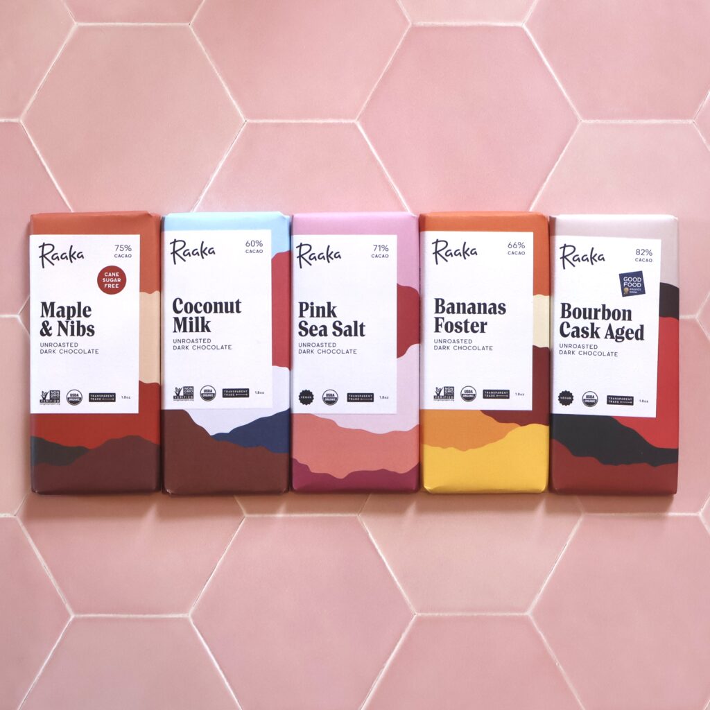 Raaka vegan chocolate bars