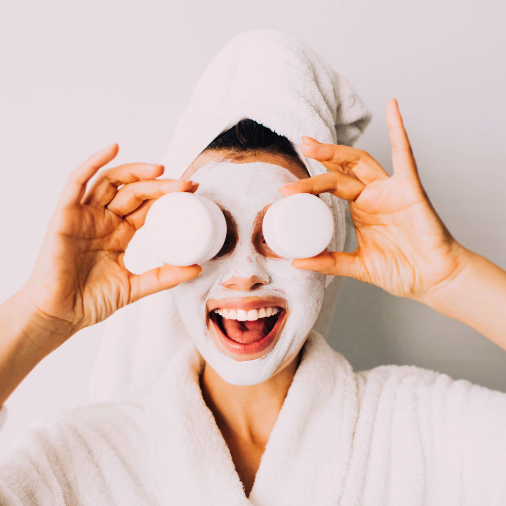 weekly masks as part of a simple skincare routine